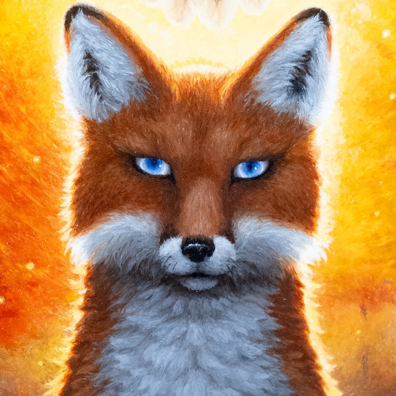 thumbnail of "Alight", oil pastel painting